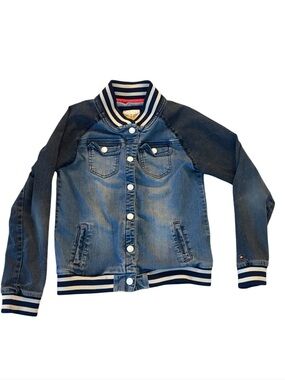 🧥 Tommy Hilfiger Denim Varsity Jacket (Youth L 12/14)